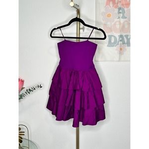 NWT Susana Monaco Tube Top Ruffle Top/Mini Dress